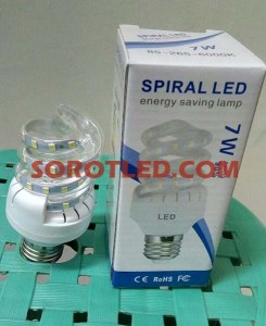 Lampu LED Ulir atau Spiral 7watt
